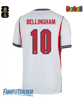 Anglia Jude Bellingham #10 Tricou Fotbal Replică Mondial 2026 Barbati Acasa Anglia Jude Bellingham #10 Tricou Fotbal Replică Mondial 2026 Barbati Acasa